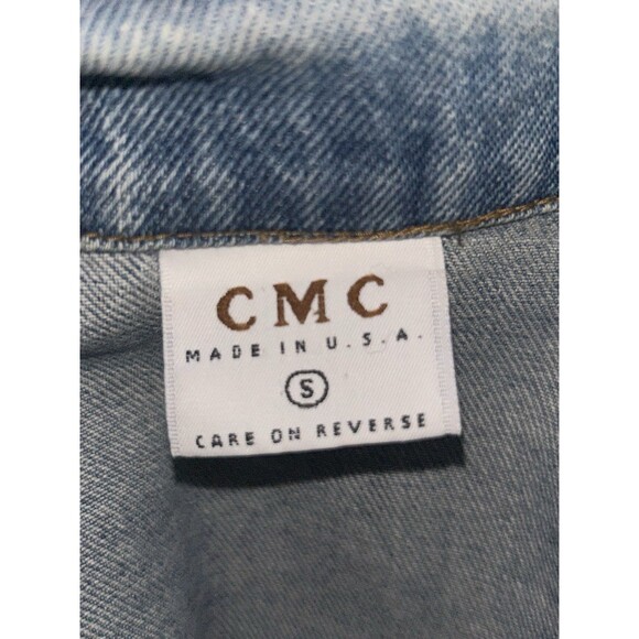 Vintage CMC Denim Schacket /chire Jacket Women’s Small Shoulder Pads - Picture 11 of 11